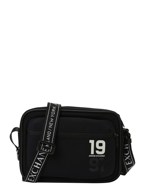 ARMANI EXCHANGE ARMANI EXCHANGE Чанта за през рамо тип преметка  нейви синьо / сиво / бяло