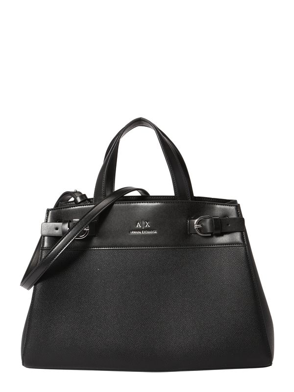 ARMANI EXCHANGE ARMANI EXCHANGE Дамска чанта  черно / сребърно / бяло