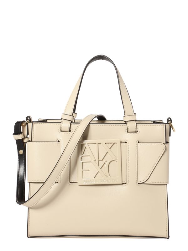 ARMANI EXCHANGE ARMANI EXCHANGE Дамска чанта  цвят "пясък" / черно