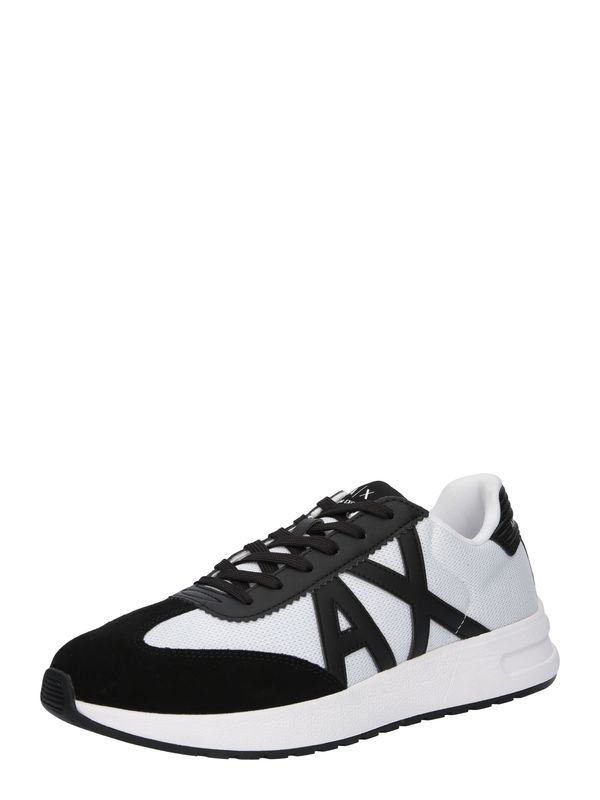 ARMANI EXCHANGE ARMANI EXCHANGE Ниски маратонки  черно / бяло