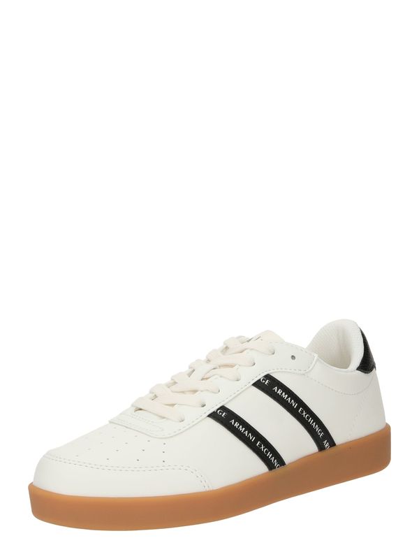 ARMANI EXCHANGE ARMANI EXCHANGE Ниски маратонки  черно / бяло / естествено бяло