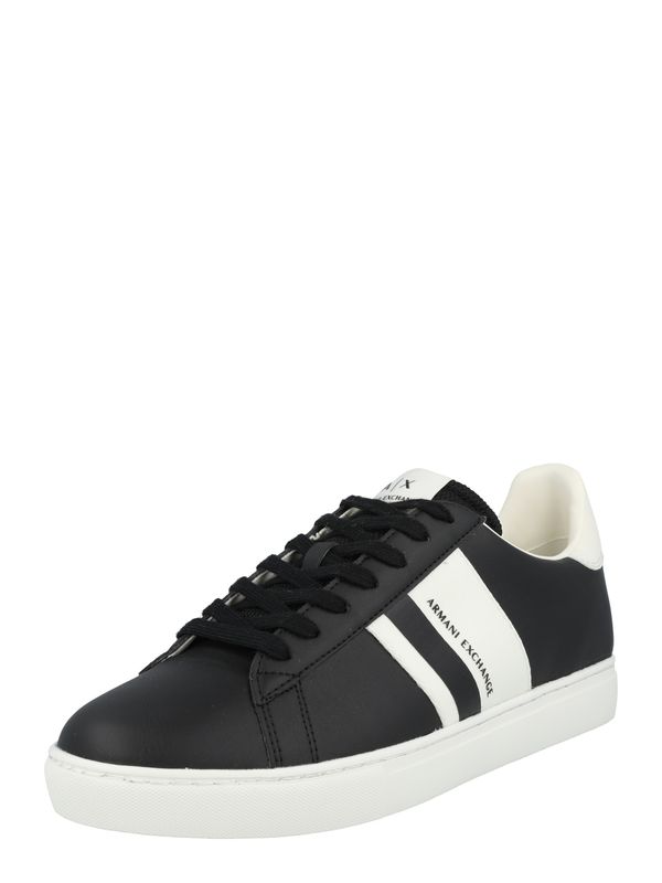 ARMANI EXCHANGE ARMANI EXCHANGE Ниски маратонки  черно / бяло