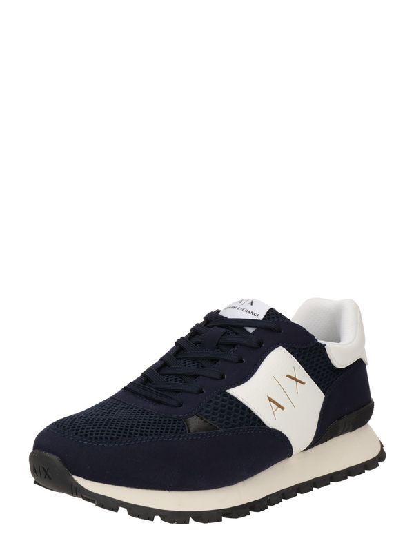 ARMANI EXCHANGE ARMANI EXCHANGE Ниски маратонки  нейви синьо / злато / бяло
