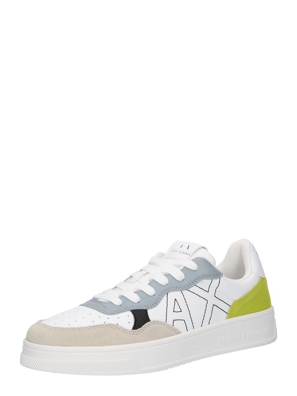 ARMANI EXCHANGE ARMANI EXCHANGE Ниски маратонки  сиво / тревнозелено / черно / бяло