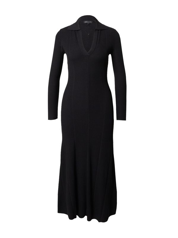 ARMANI EXCHANGE ARMANI EXCHANGE Плетена рокля  черно