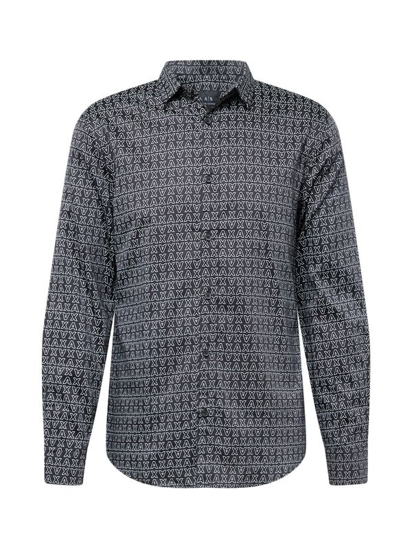 ARMANI EXCHANGE ARMANI EXCHANGE Риза  черно / бяло