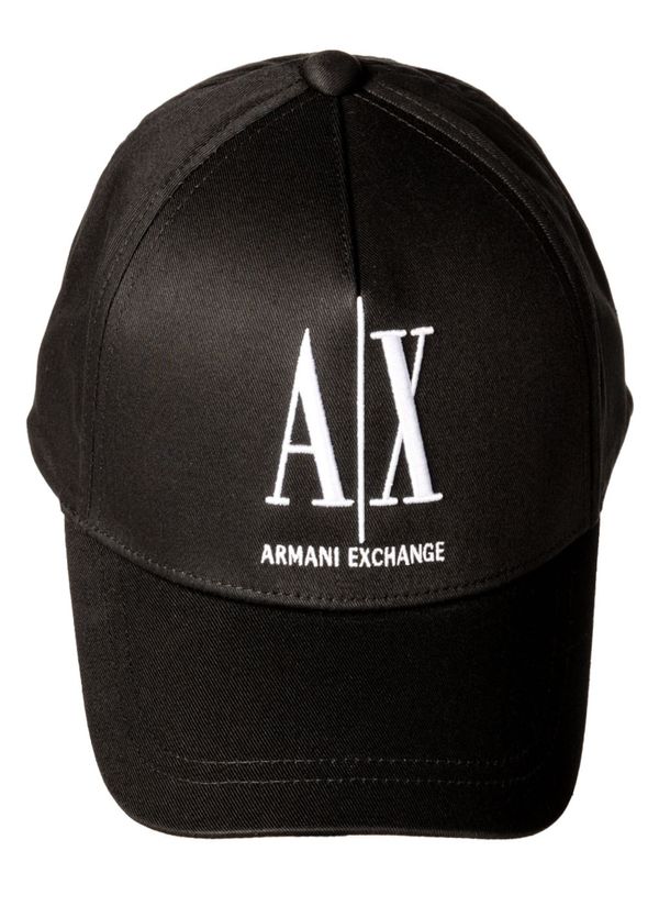 ARMANI EXCHANGE ARMANI EXCHANGE Шапка с козирка  черно / бяло
