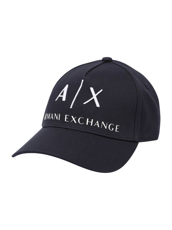 ARMANI EXCHANGE ARMANI EXCHANGE Шапка с козирка  морскосиньо / бяло