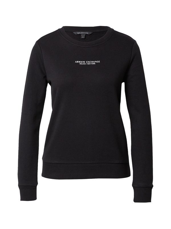 ARMANI EXCHANGE ARMANI EXCHANGE Суичър '8NYM29'  черно / бяло