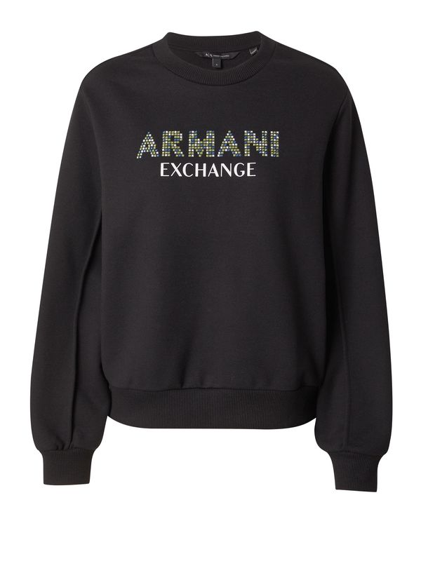 ARMANI EXCHANGE ARMANI EXCHANGE Суичър  синьо / жълто / черно / бяло