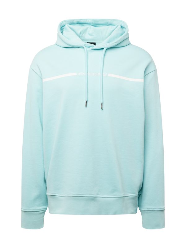 ARMANI EXCHANGE ARMANI EXCHANGE Суичър  тюркоазен / бяло
