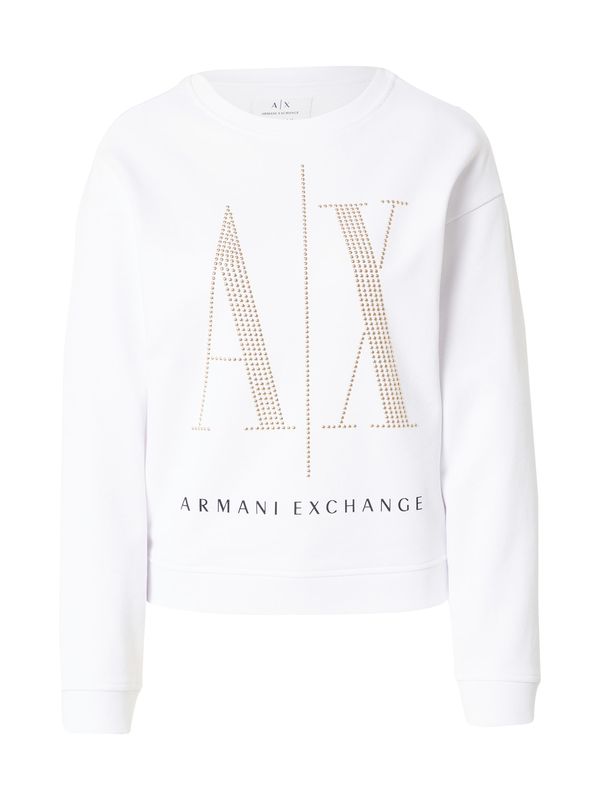 ARMANI EXCHANGE ARMANI EXCHANGE Суичър  злато / черно / бяло
