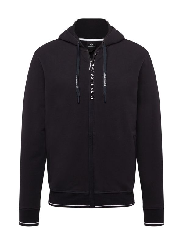 ARMANI EXCHANGE ARMANI EXCHANGE Суичъри с качулка  нощно синьо / бяло