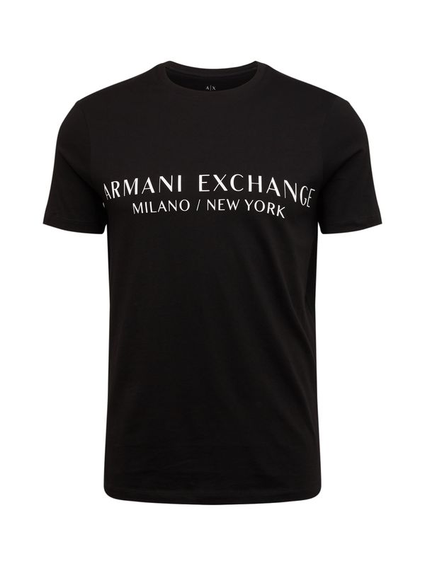 ARMANI EXCHANGE ARMANI EXCHANGE Тениска '8NZT72'  черно / бяло