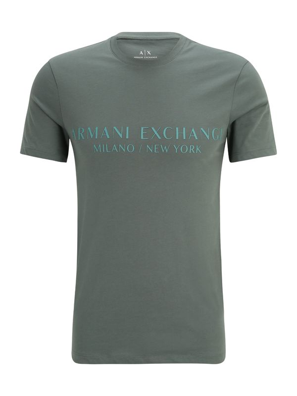 ARMANI EXCHANGE ARMANI EXCHANGE Тениска '8NZT72'  смарагдово зелено / елхово зелено