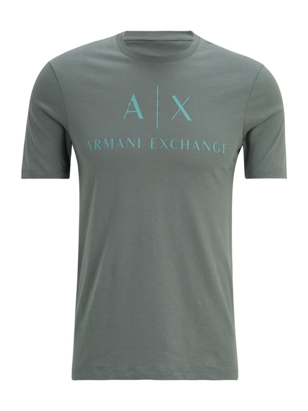ARMANI EXCHANGE ARMANI EXCHANGE Тениска '8NZTCJ'  аквамарин / каки