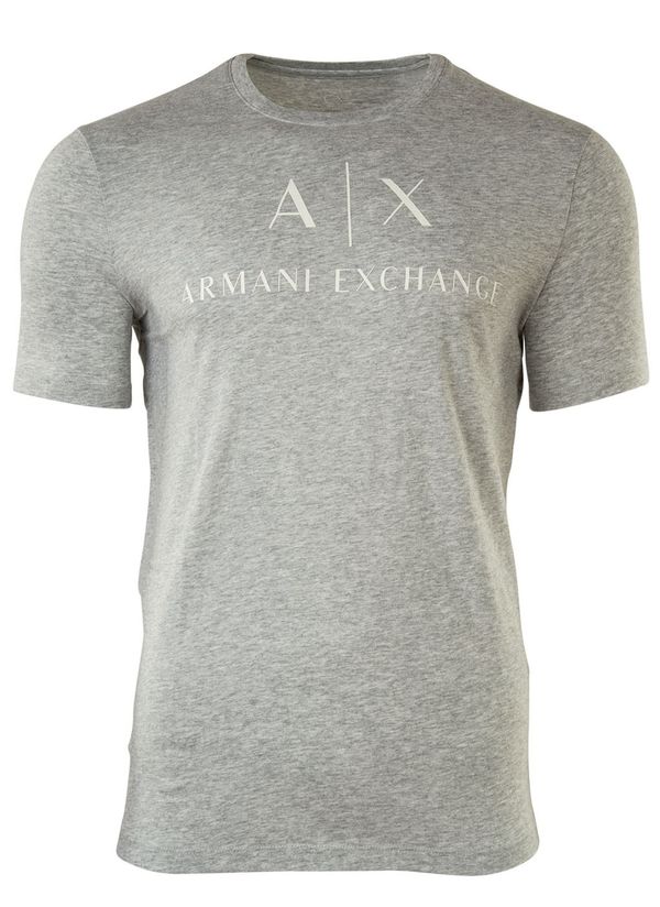 ARMANI EXCHANGE ARMANI EXCHANGE Тениска '8NZTCJ'  светлосиво / бяло
