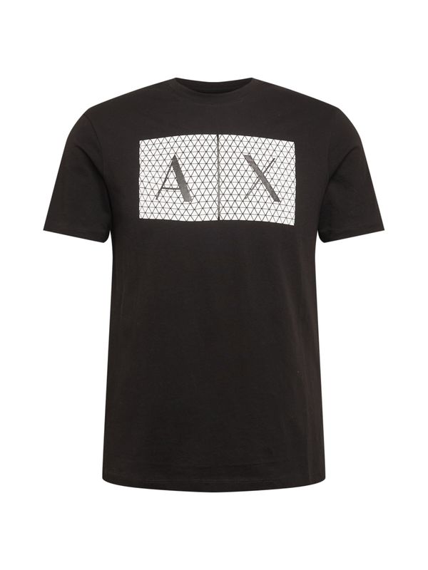 ARMANI EXCHANGE ARMANI EXCHANGE Тениска '8NZTCK'  черно / бяло