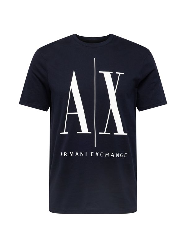 ARMANI EXCHANGE ARMANI EXCHANGE Тениска '8NZTPA'  нощно синьо / бяло