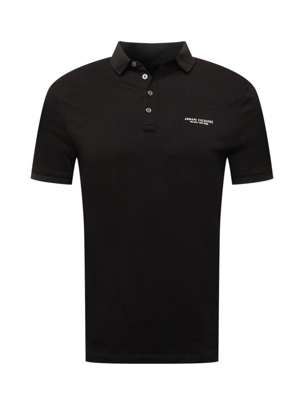 ARMANI EXCHANGE ARMANI EXCHANGE Тениска  черно / бяло
