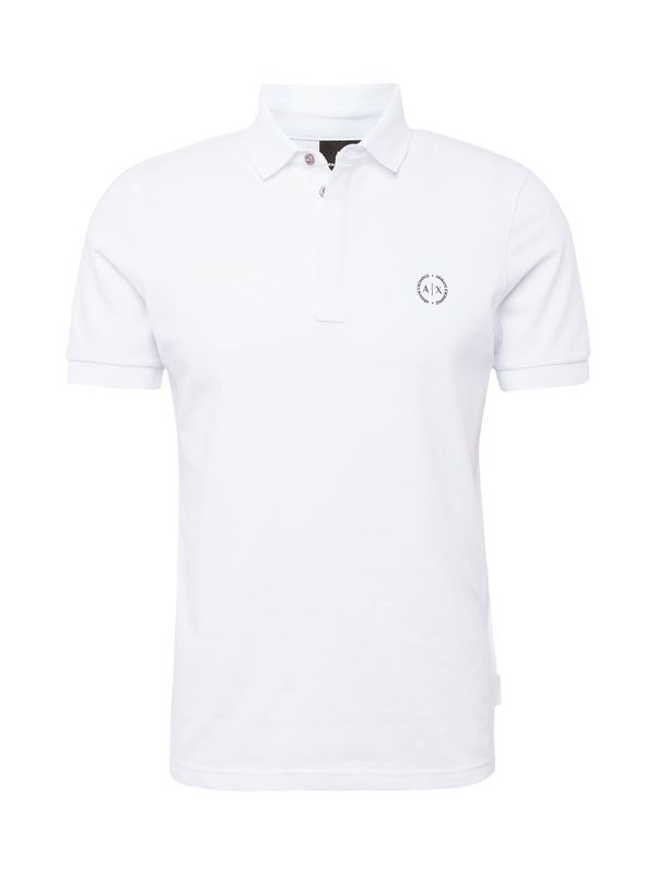 ARMANI EXCHANGE ARMANI EXCHANGE Тениска  черно / бяло