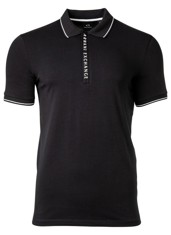 ARMANI EXCHANGE ARMANI EXCHANGE Тениска  кобалтово синьо / бяло