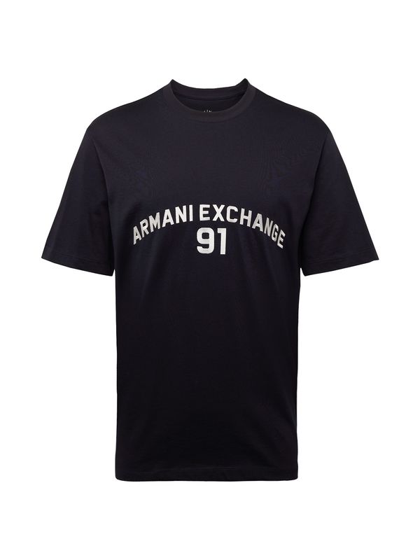ARMANI EXCHANGE ARMANI EXCHANGE Тениска  нейви синьо / бяло