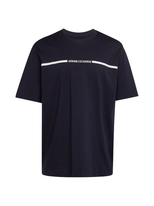ARMANI EXCHANGE ARMANI EXCHANGE Тениска  нейви синьо / бяло