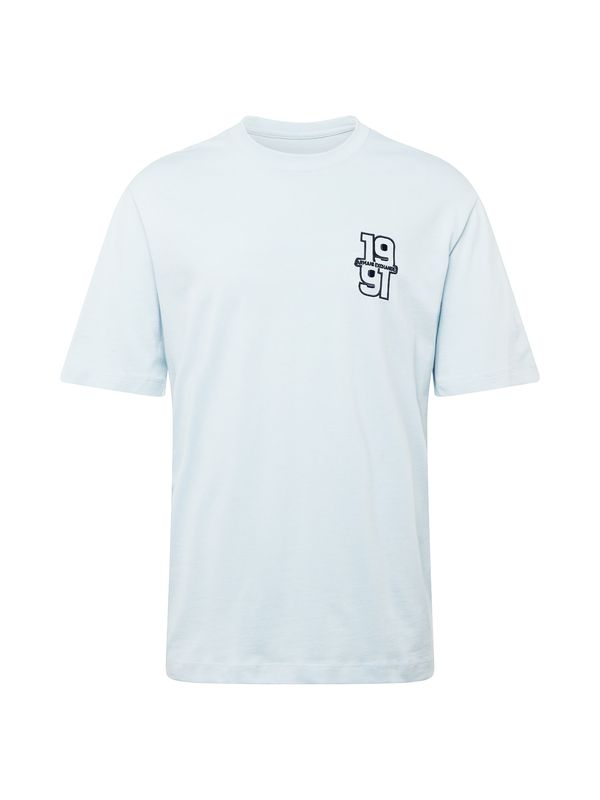 ARMANI EXCHANGE ARMANI EXCHANGE Тениска  нейви синьо / пастелно синьо