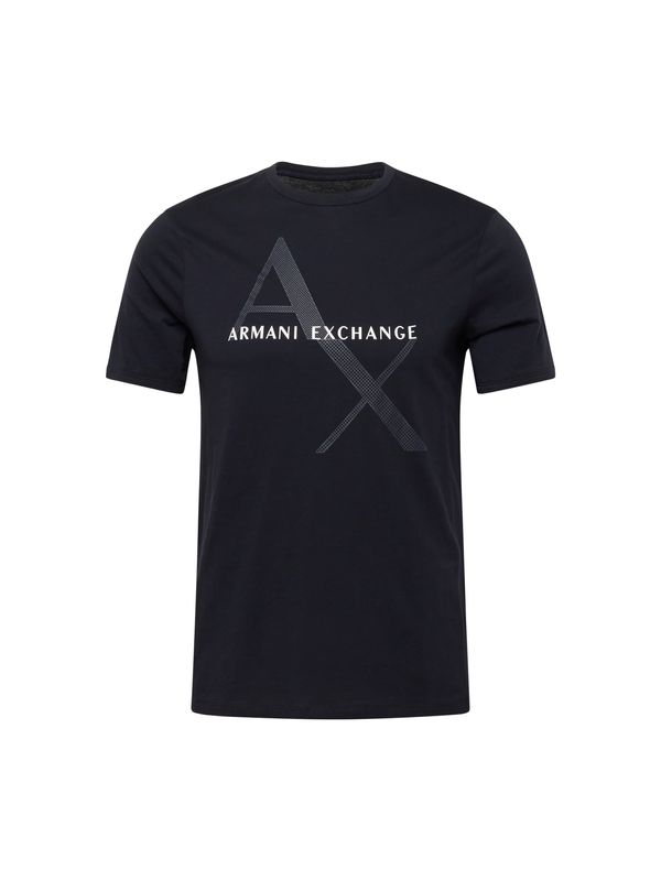 ARMANI EXCHANGE ARMANI EXCHANGE Тениска  нощно синьо / бяло