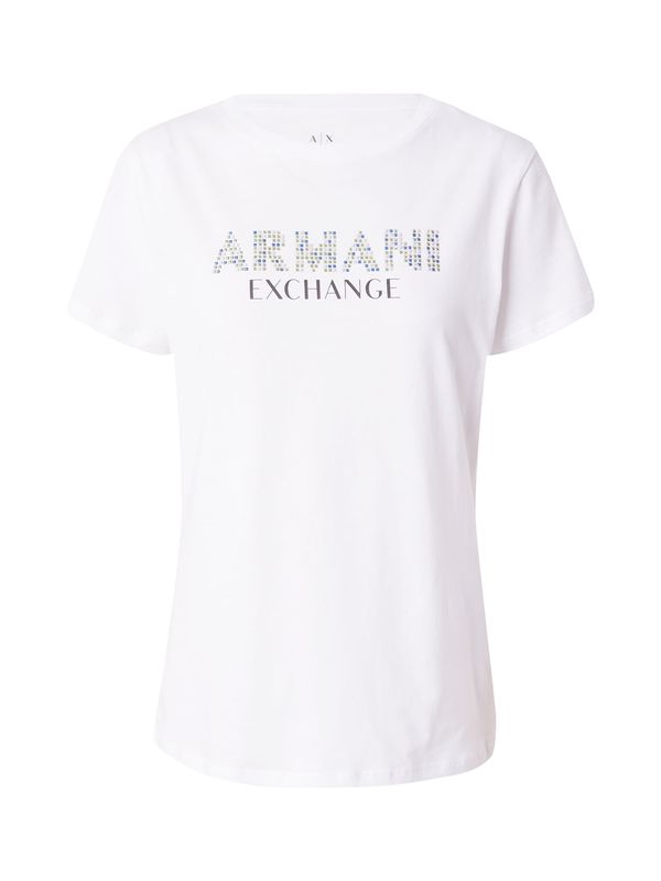 ARMANI EXCHANGE ARMANI EXCHANGE Тениска  синьо / жълто / черно / бяло