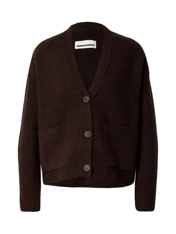 ARMEDANGELS ARMEDANGELS Плетена жилетка 'NAOKA'  тъмнокафяво