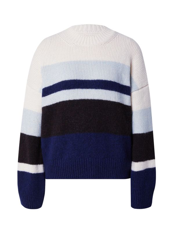 ARMEDANGELS ARMEDANGELS Пуловер 'SADNA'  морскосиньо / мента / черно / бяло