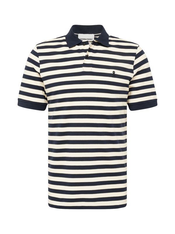 ARMEDANGELS ARMEDANGELS Тениска 'FIBRAAS'  нощно синьо / бял памук