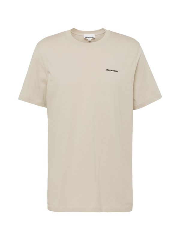 ARMEDANGELS ARMEDANGELS Тениска 'MAASO FLOWA'  светлобежово / черно