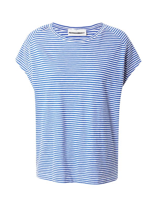 ARMEDANGELS ARMEDANGELS Тениска 'Onelia'  синьо / бяло
