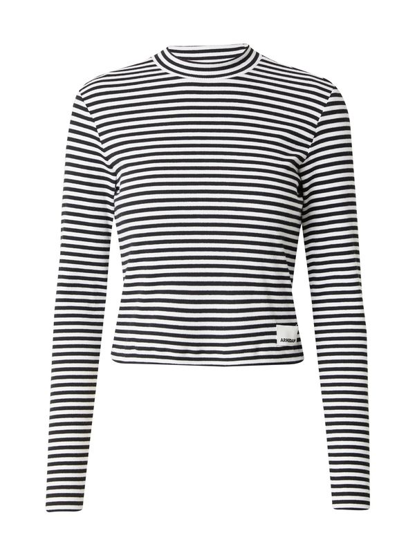 ARMEDANGELS ARMEDANGELS Тениска 'SALMARAA'  черно / бяло