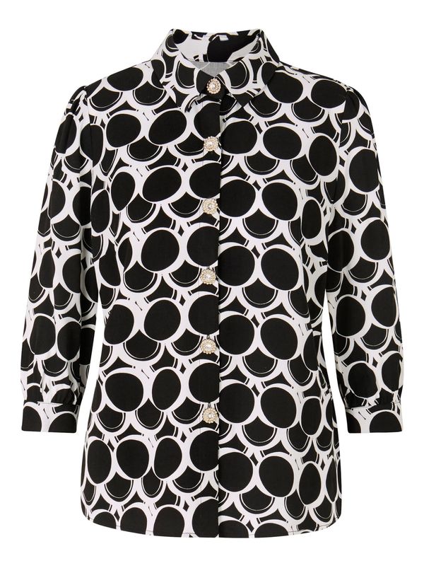 Ashley Brooke by heine Ashley Brooke by heine Блуза  кремаво / злато / черно / бяло