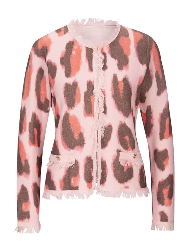 Ashley Brooke by heine Ashley Brooke by heine Плетена жилетка  шоколад / корал / светлорозово