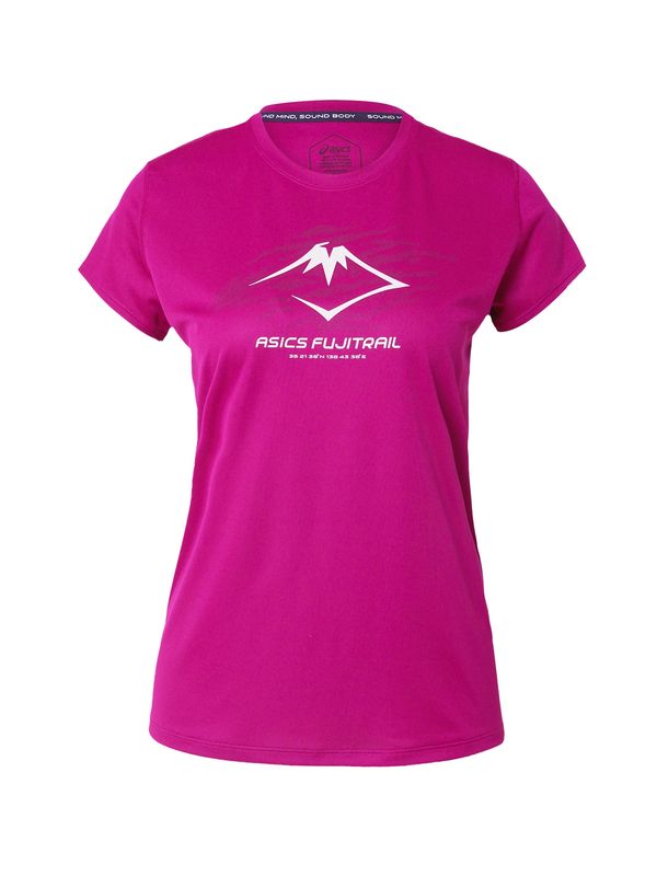 ASICS ASICS Функционална тениска 'FUJITRAIL'  неоноволилаво / тъмнолилаво / бяло