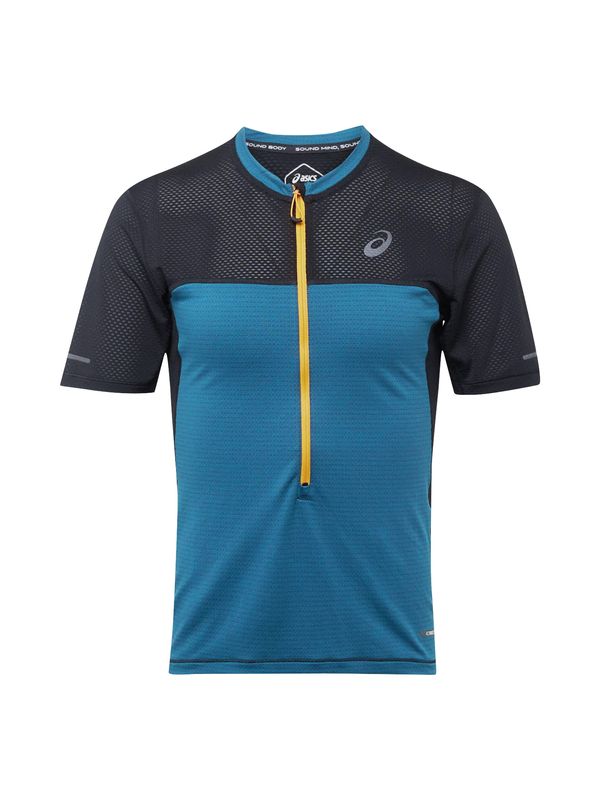 ASICS ASICS Функционална тениска 'FUJITRAIL'  синьо / жълто / сиво / черно