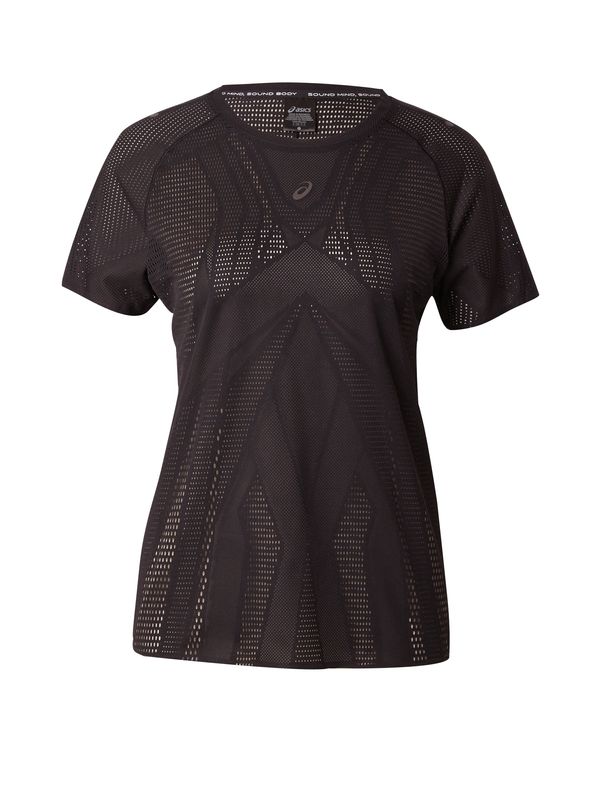 ASICS ASICS Функционална тениска 'METARUN'  антрацитно черно / черно