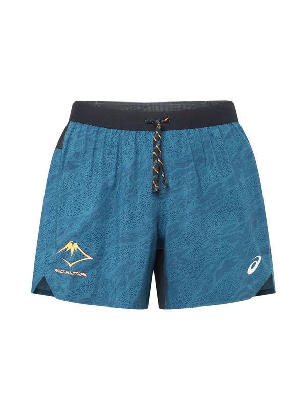 ASICS ASICS Спортен панталон 'Fujitrail'  нейви синьо / кралско синьо / тъмножълто / бяло