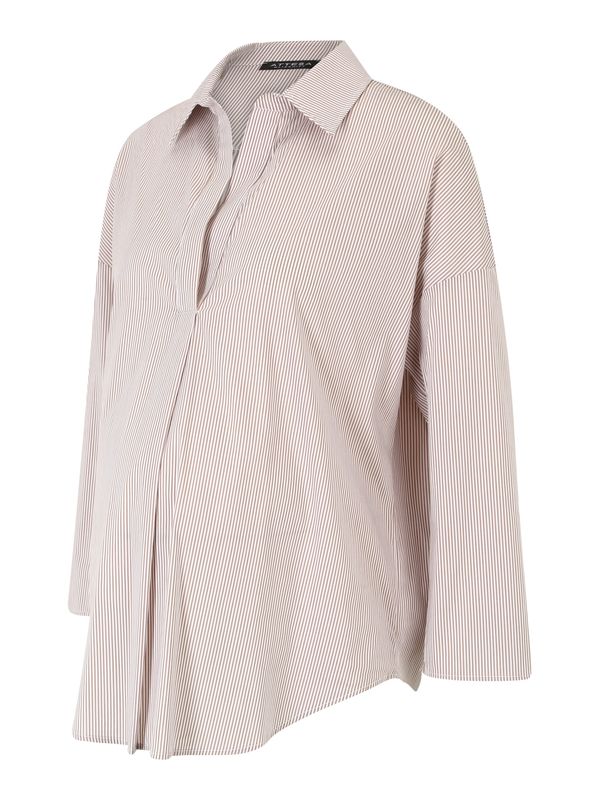 Attesa Attesa Блуза 'OLIVIA R'  бежово / бяло