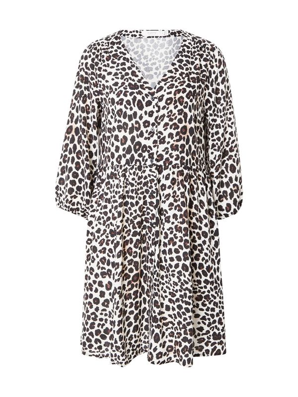 b.young b.young Рокля тип риза 'JOELLA'  светлокафяво / черно / бяло