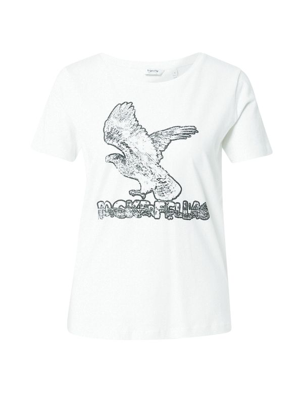 b.young b.young Тениска  черно / мръсно бяло