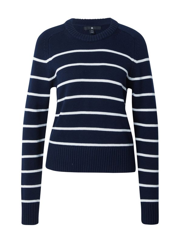 Banana Republic Banana Republic Пуловер 'ESSENTIAL'  тъмносиньо / бяло