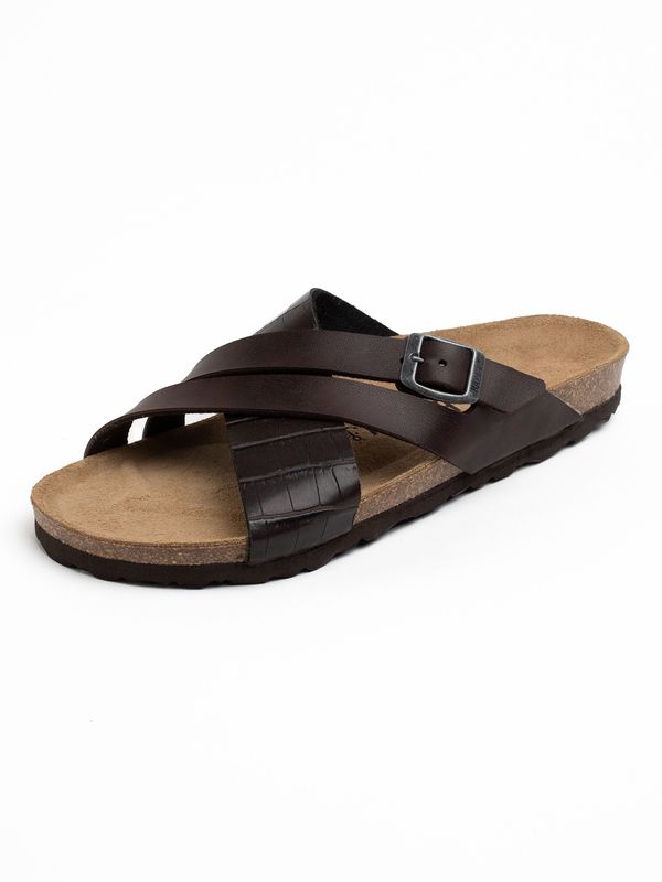 Bayton Bayton Чехли 'Gautier'  тъмнокафяво