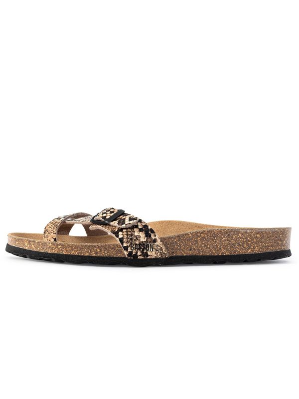 Bayton Bayton Чехли 'Junon'  кафяво / черно