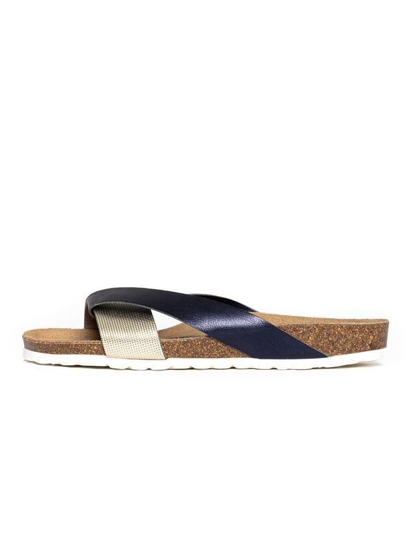 Bayton Bayton Чехли 'Mildura'  тъмносиньо / злато